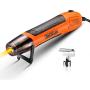 TACKLIFE Mini Heat Gun, 350W/662℉ Hot Air Gun with 6.56Ft Long Cable, Overheat Protection Light Heatgun for Epoxy Resin Crafts Shrink Wrapping Vinyl Wrap Wire Connectors Candle Making - HGP35AC