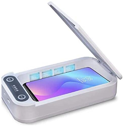 UV Light Sanitizer Box, UV LED Sterilizer Beauty Storage Box for Mobilephone, Nail Tool, Makeup Tools with UVC LEDs