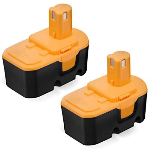 Upgraded 3.8Ah 18V Replacement Battery Compatible with Ryobi 18V Battery One+ P100 P101 ABP1801 ABP1803 BPP1820 2 Packs