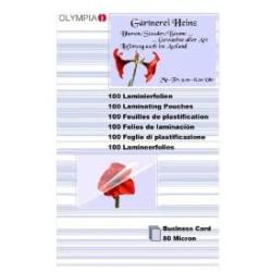 Olympia 9169 80 Micron Laminating Pouches – 100 x Card