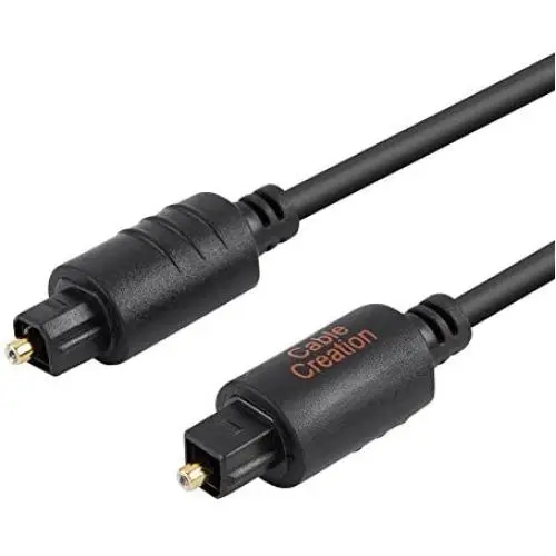 Digital Optical Audio Cable (6 Feet), Fiber Optical Toslink Cable for Home Theater, Sound Bar, TV, PS4, Xbox, VD/CD Player, Blu-ray Players,Game Console& More, 1.8M