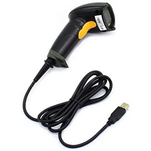 WoneNice USB Laser Barcode Scanner Wired Handheld Bar Code Scanner Reader Black