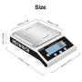 Hochoice Accuracy:0.1g Laboratory Digital Analytical Balance High-Precision Electronic Scales Industrial Scale Jewelry Scales Strain Sensor Square pan(MAX Capacity:5000g, Accuracy:0.1g)