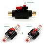 UTSAUTO Circuit Breaker 30Amp Resettable Fuse Circuit Breaker Auto Car Stereo Inline Fuse Holders Inverter, Manual Reset 12V-24V DC for Automotive Marine Boat Audio System Protection
