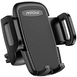 Mpow Car Phone Mount, Air Vent Phone Holder, 3-Level Adjustable Clip, Upgrade Clamp Arm, One Button Release, Rotatable Phone Mount Compatible iPhone 12 11 Pro MAX XS XR X 8 7 6Plus Galaxy S20 Etc