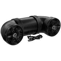 Sound Storm Laboratories BTB8 ATV UTV Weatherproof Sound System - 8 Inch Speakers, 1 Inch Tweeters, Amplified, Bluetooth, Aux-In, Easy Installation for 12 Volt Vehicles