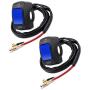 Ourbest Blue Motorcycle Handlebar Switch 12V for Motorbike Scooter, Fog Light On Off Toggle Switchfor Electrombile-2Pcs