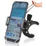 Stroller Cell Phone Holder Mount-Universal Clamp, Also for Bike, Boat, Golf and Grocery Cart, Fits Apple iPhone, Samsung Galaxy, Google Pixel, LG, HTC, Moto, All Smartphones