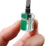 Buspoll Sewing machine screwdriver Mini ultra short screwdriver performance tool, one flat head and one Phillips (2 pieces)