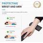 BUBM Mouse Wrist Rest Support Ungraded Ergonomic Cushion Pad Memory Foam Hand Pillow Mat Comfortable Arm Stand Pain Relief with Non Slip Base for Office,Home,Computer,Laptop,Desktop,Gaming(Black)