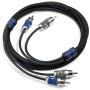 Kicker 46QI25 Car Audio 16 Foot Amp Amplifier 2 Channel Stereo RCA Cable QI25