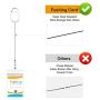 Fushing 20Pcs Retractable ID Badge Holders ID Badge Reels with Clip Retractable Badge Holders for Office Worker Doctor Nurse(White)