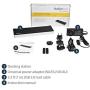 StarTech.com Triple Monitor USB 3.0 Laptop Docking Station - 4K HDMI, 2x DisplayPort - Universal USB Dock for Windows & Mac OS (USB3DOCKH2DP)