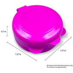 3 Pack - Open Lid Round Pill Box Organizer Pocket Small case Holder,Daily containers. Medicine Holder, Ideal for Medication, Vitamin, Supplement, Perfect Travel