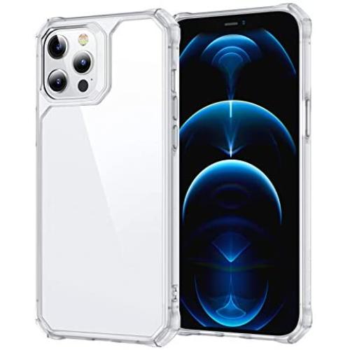ESR Air Armor Series Case Compatible with iPhone 12 Pro Max 6.7-Inch [Shock Absorbing and Scratch Resistant] [Military Grade Protection] [Hard Back with Flexible Frame] - Frosted Frame