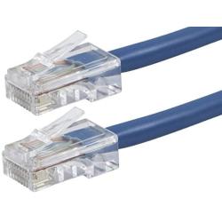 Monoprice 113407 ZerobootCat6 Ethernet Patch Cable - Network Internet Cord - RJ45, Stranded, 550Mhz, UTP, Pure Bare Copper Wire, 24AWG, 10ft, Blue
