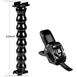 Suptig Jaws Flex Clamp Mount Gooseneck Mount for GoPro Hero 9 Hero 8 Hero 7 Hero 6 Hero 5 Hero 4 Session Hero 3+ Hero 3 Arlo Arlo pro Arlo go Action Cameras