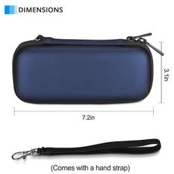 ProCase Hard Case for Philips Norelco OneBlade QP2520 QP2530 QP2620 QP2630, Travel Organizer Carrying Bag for Philips Norelco One Blade Hybrid Electric Trimmer and Shaver -Navy