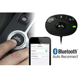 Bluetooth Receiver for Car, HomeSpot Audio Music Streaming Adapter, Wireless Phone Call Car Kit with Built-in Mic, Echo and Noise Reduction, 3.5 mm Stereo Output and Hands Free Calling for vehicle.