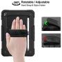 SEYMAC stock Case for iPad 6th/5th Generation, 3-Layer Protection Case with [360 Degrees Rotating Stand] Hand Strap &[Pencil Holder] for iPad 5th/6th 2018/2017, Air 2 and Pro 9.7 (Black)