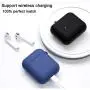 Compatible with AirPods Case Cover Silicone Protective Skin for Airpods Case 2&1 (2 Pack) Black/Midnight Green