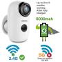 Wireless Rechargeable Battery Powered WiFi Camera, Home Security Camera, Night Vision, Indoor/Outdoor, 1080P Video with Motion Detection, 2-Way Audio, Waterproof, compatible with Cloud Storage/SD Slot