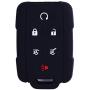 2Pcs WERFDSR Sillicone key fob Skin key Cover Remote Case Protector Shell for 2015 2016 Chevrolet Suburban Tahoe GMC Yukon Smart Remote black blue