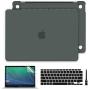 Batianda Case for MacBook Air 13 2020 2019 2018 (A2337/A2179/A1932), Frosted Hard Shell with Keyboard Cover for Mac Air 13 inch Touch ID, C-Midnight Green