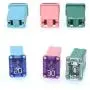 10 pc Automotive MCASE Mini Box Shaped Cartridge Fuse Kit for Cars, Trucks, and SUVs