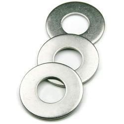 1/2'' Flat Finish Washer, 304 Stainless (50 pcs) Choose Size, by ROSTEO