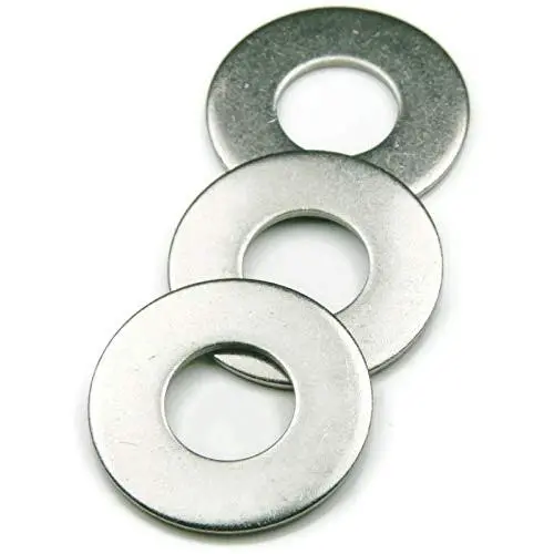 1/2'' Flat Finish Washer, 304 Stainless (50 pcs) Choose Size, by ROSTEO