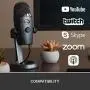 Blue Yeti Nano Professional Condenser USB Microphone with Multiple Pickup Patterns & No-Latency Monitoring for Recording and Streaming on PC & Mac - Shadow Grey