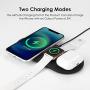 Wireless Charger, 3 in 1 Qi-Certified 10W Fast Charging Station Compatible with iPhone 12/12 Pro/12 Pro Max/12 Mini/11/11 Pro Max/X/XS/XS Max, Apple Watch Series,AirPods Pro/2 /Samsung (Black)