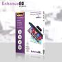 Fellowes A4 Laminating Pouches, Gloss, 80 Micron with Image Last Directional Quality Mark, Pack of 100