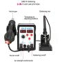 CO-Z 2 in 1 SMD Soldering Iron & Hot Air Rework Station with LED Display, 898D Soldering Kit with Heat Gun, Digital Electronic Repair Tool with 11pcs Soldering Tips