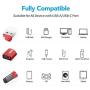 [10Gbps] USB C to USB 3.0 Adapter (2 Pack) - XAOSUN 3.1 USB C Female to USB Male Adapter - Support One-Sided Superfast Data Transmission & 100W Fast Charging - Compatible with Laptops, PC, Chargers