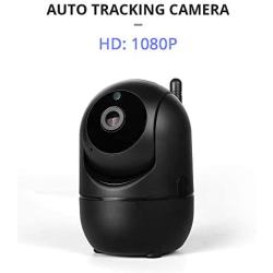 INQMEGA FHD 1080P WiFi Home IP Camera, Indoor Pan/Tilt 2.4Ghz Wireless Security Camera,Nanny cam with Auto Tracking, Cloud Service, Night Vision, Two Way Audio for Baby/Elder/Pet (Black)