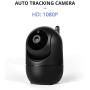 INQMEGA FHD 1080P WiFi Home IP Camera, Indoor Pan/Tilt 2.4Ghz Wireless Security Camera,Nanny cam with Auto Tracking, Cloud Service, Night Vision, Two Way Audio for Baby/Elder/Pet (Black)
