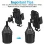 Car Cup Holder Phone Mount, Automobile Cradles Universal Cell Phone Holder Compatible with iPhone 11 Pro/XS/Max/XR/8 Plus /7 /6s Samsung Galaxy S20+/S10/Note 20/ 10(Black)