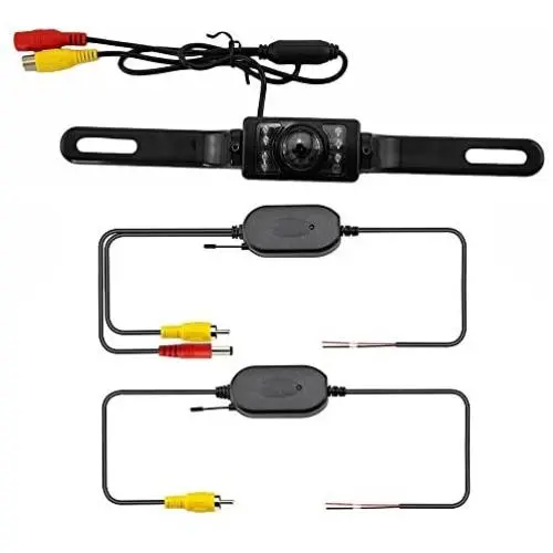 Car Rear View Camera Lexxson Waterproof High Definition Color Wide Viewing Angle License Plate with 7 Infrared Night Vision LED LRZ0314-Plus