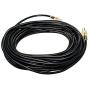 75 ft Extension Cord 12/3 SJTW with Lighted end - Black - Indoor / Outdoor Heavy Duty Extra Durability 15 AMP 125 Volts 1875 Watts by LifeSupplyUSA