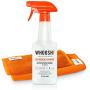 Screen Cleaner Kit by WHOOSH! - Best for Smartphones, iPads, Eyeglasses, e-Readers, Touchscreen & TVs - Includes 1 Unit of 500ml/16.9 fl oz (14x14) W! Cloth + Bonus (6x6) W!Cloth