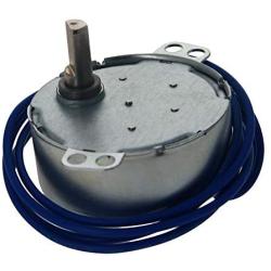Fielect 2Pcs Synchronous Motor AC 110V 2.5-3RPM Turntable Motor CW/CCW Direction 4W TYC-50 Single Flat Shaft