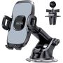 TORRAS Universal Car Phone Mount Holder [Military Grade], Cell Phone Holder for Car Windshield Dash Vent, Compatible with iPhone 11 Pro Max/XR/XS/X/8, Samsung Galaxy S20+Ultra/Note10 Plus S9 and All