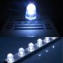 Waycreat 100PCS 3mm White LED Diode Lights Clear Emitting LEDs for High Intensity Super Bright Lighting Bulb Lamps Electronics Components Diodes