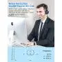 [2 Pack ] USB Headset with Noise Cancelling Mic New bee 3.5mm/Computer Headset with in-Line Call Controls Office Headset Call Center Headset for Skype, Zoom, Phone, PC, Tablet, Classroom