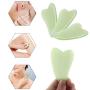Jade Roller, Gua Sha Tools, Jade Roller for Face, Gua Sha Scrapping Tool -Deluxe Facial Massager for Brighter Skin, Natural Anti Aging Therapy, Eye Roller - Quarts Roller - Skin Rollers, Best SPA Tool