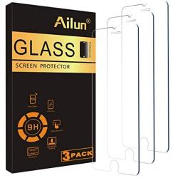 Ailun 0.25mm Glass Screen Protector Compatible for iPhone SE 2020 2nd Generation, iPhone 8,7,6s,6, 4.7-Inch 3 Pack Clear