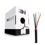 Next 16/4 Speaker Wire - 16 AWG/Gauge 4 Conductor - UL Listed in Wall (CL2/CL3) and Outdoor/In Ground (Direct Burial) Rated - Oxygen-Free Copper (OFC) - 500 Foot Bulk Cable Pull Box - Black