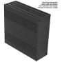 Split Aluminum Box - Black Aluminum Printed Circuit Board Box Split Type DIY Electronic Project Enclosure Case